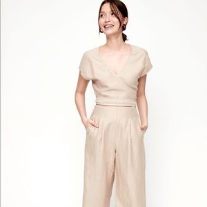 Wilfred Brax Linen Jumpsuit - Silver Skin